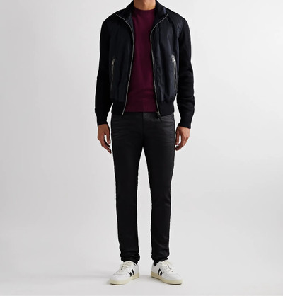 TOM FORD Leather-Trimmed Wool and Nylon Jacket outlook