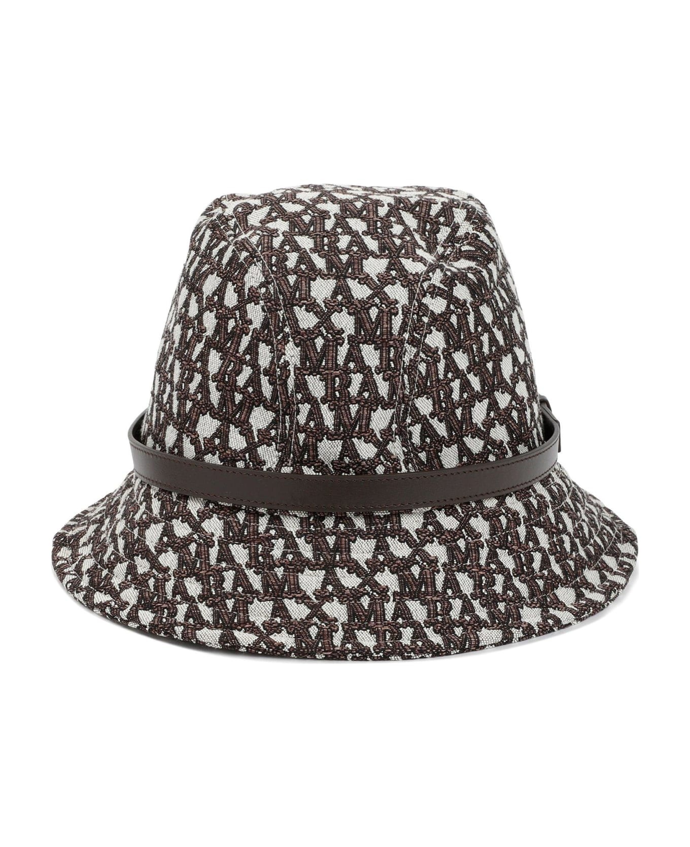 ハット Max Mara Cappello Bucket Con Logo Allover Max Mara All-over Logo Patterned Bucket Hat | italist