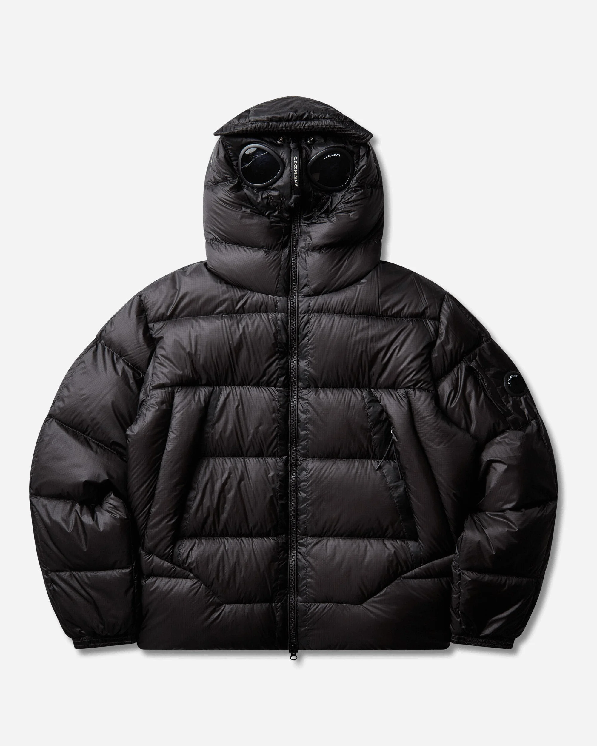 Men's D.D. Shell Hooded Medium Down Jacket Black - 1