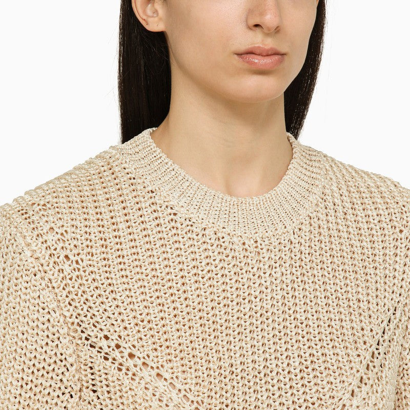 Isabel Marant Recycled Polyester Ecru Crew-Neck Jumper Women - 3