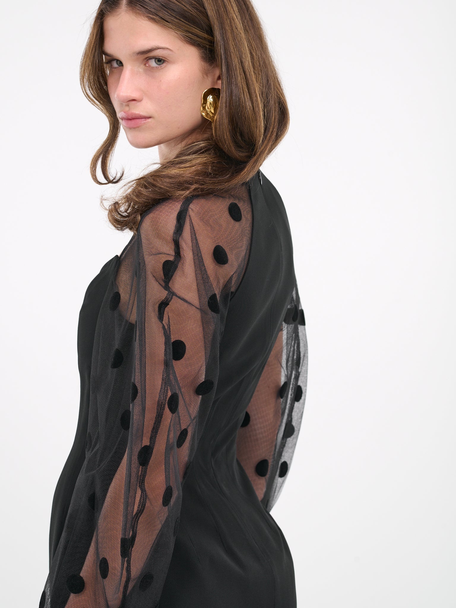 Polka Dot Mini Dress - 5