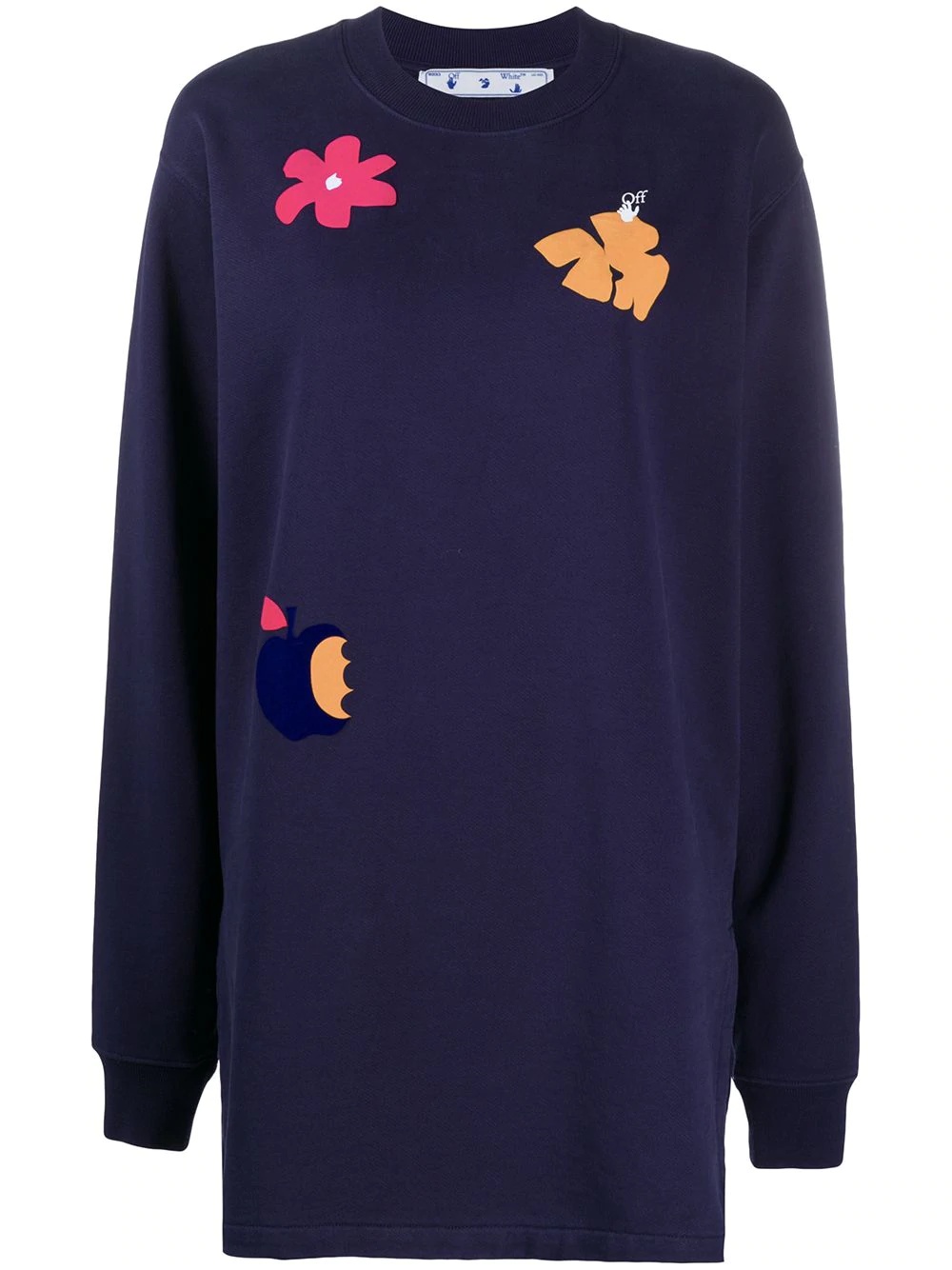 Flower Arrows sweatshirt dress - 1