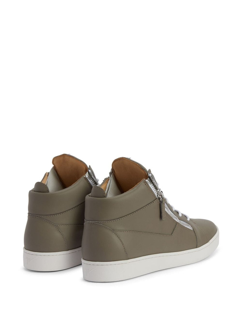 Frankie leather high-top sneakers 3