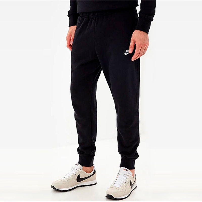 Nike M Nsw Club Jggr Ft Casual Sports Elastic Waistband Bundle Feet Long Pants Black BV2679-010 - 3