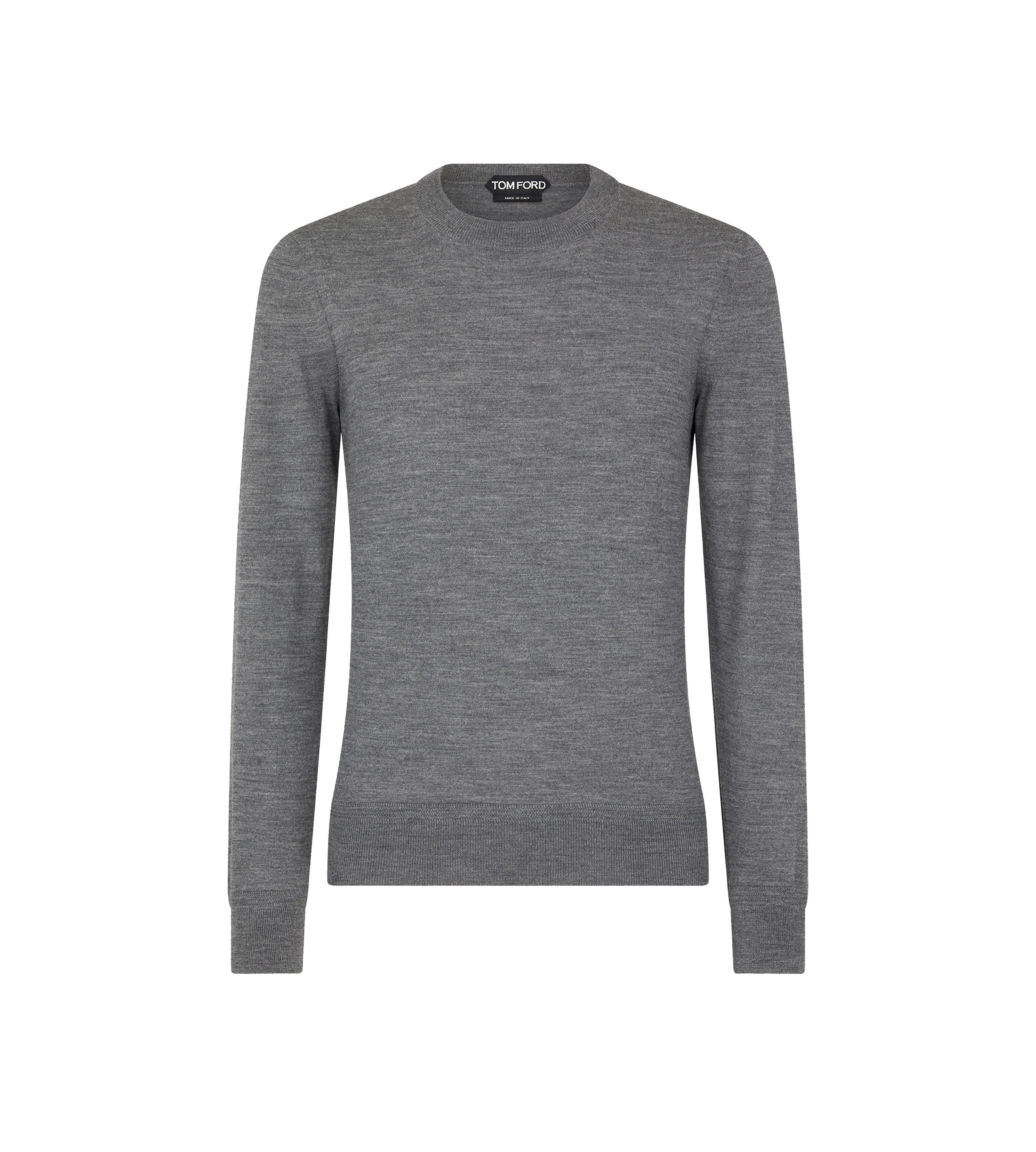 FINE GAUGE MERINO CREW NECK - 1