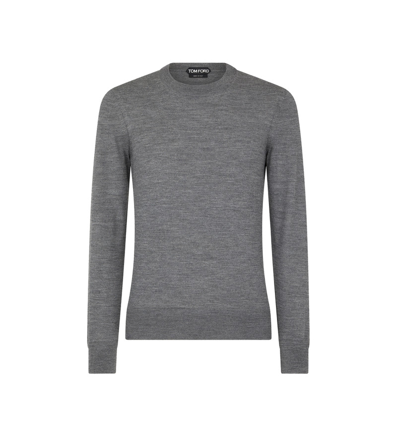 FINE GAUGE MERINO CREW NECK 1