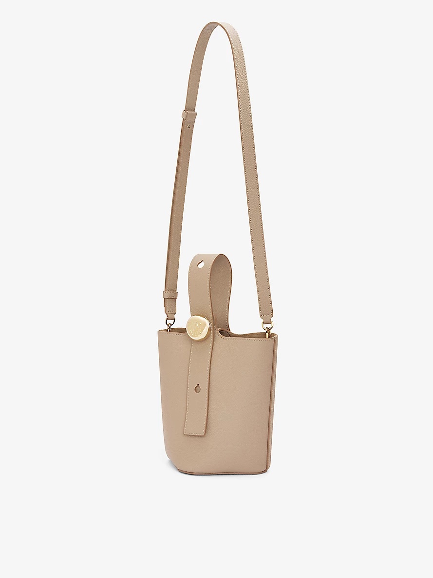 Pebble mini leather bucket bag - 6