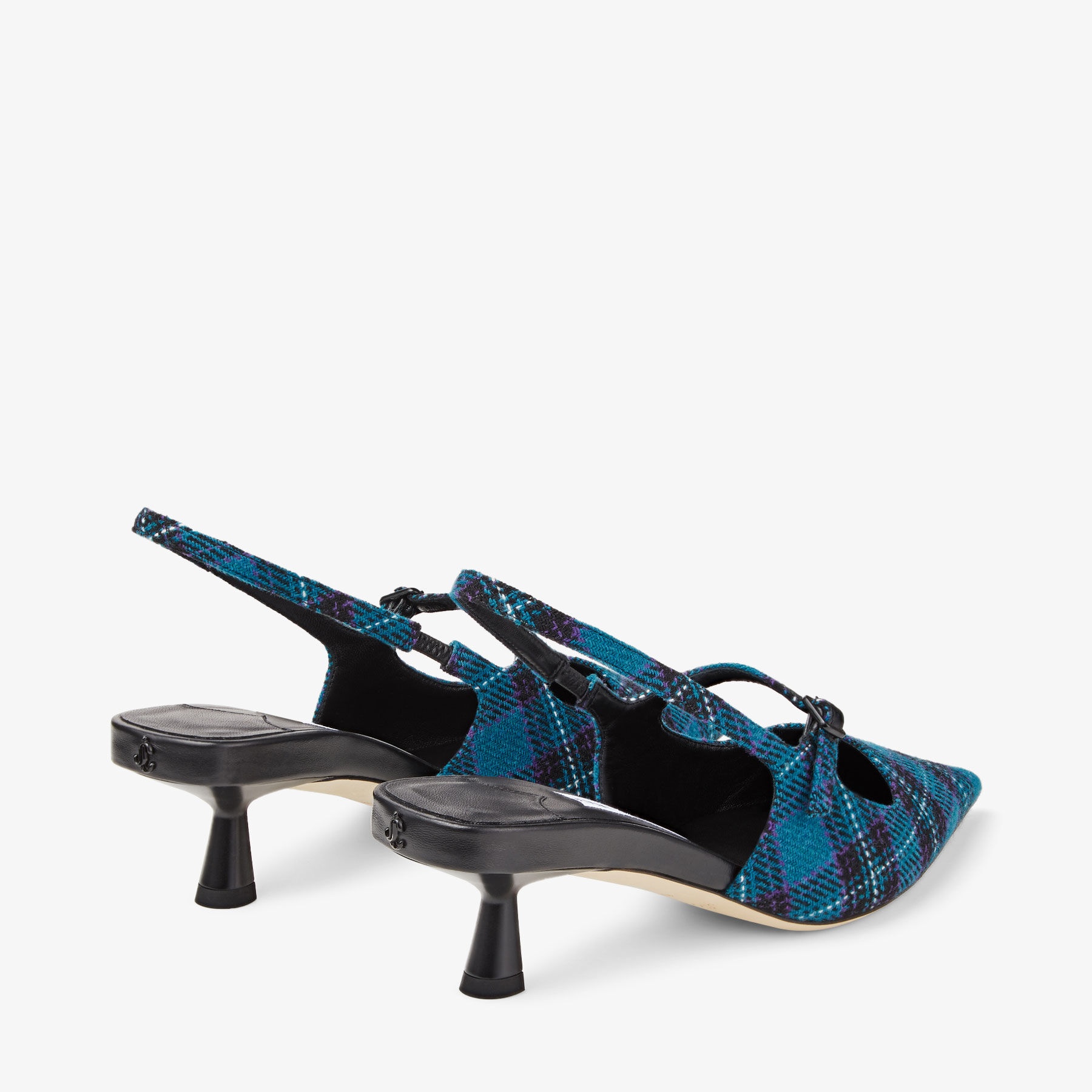 Didi 45
Peacock Tartan Fabric Pointed Pumps - 5