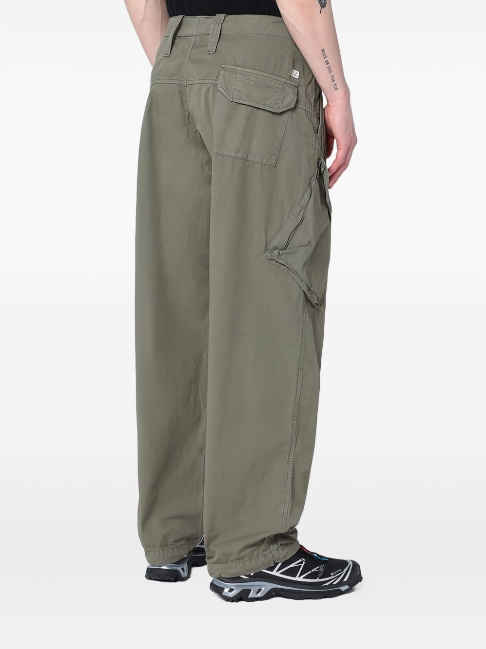 cotton gabardine trousers - 5