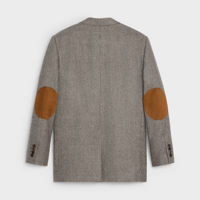CELINE JUDE JACKET WITH ELBOW PATCHES IN FLANNEL outlook