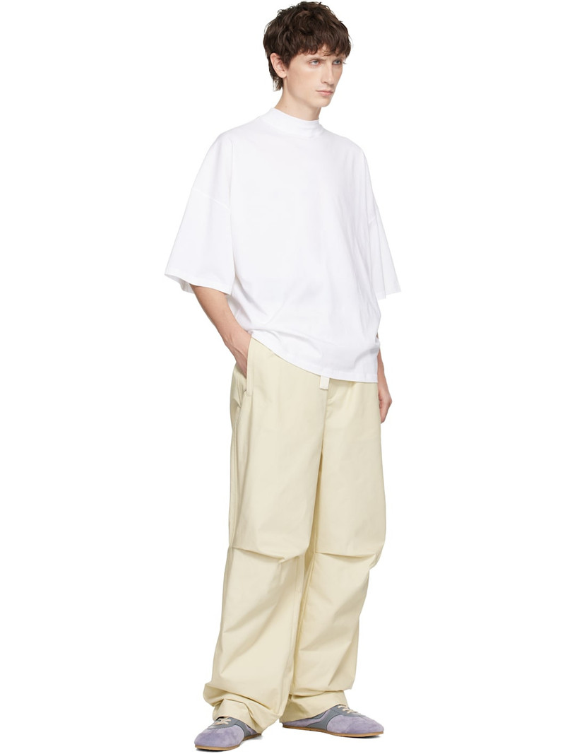 Jil Sander Off-White Cotton Trousers outlook