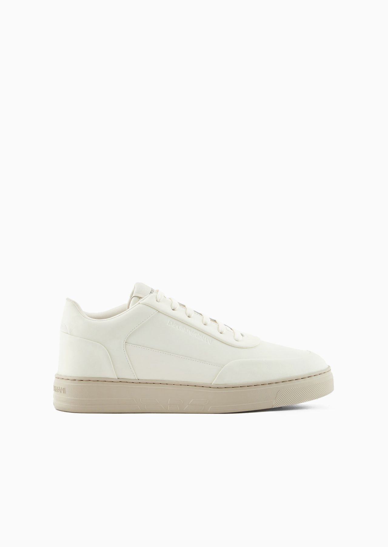 Leather sneakers with side logo - 1