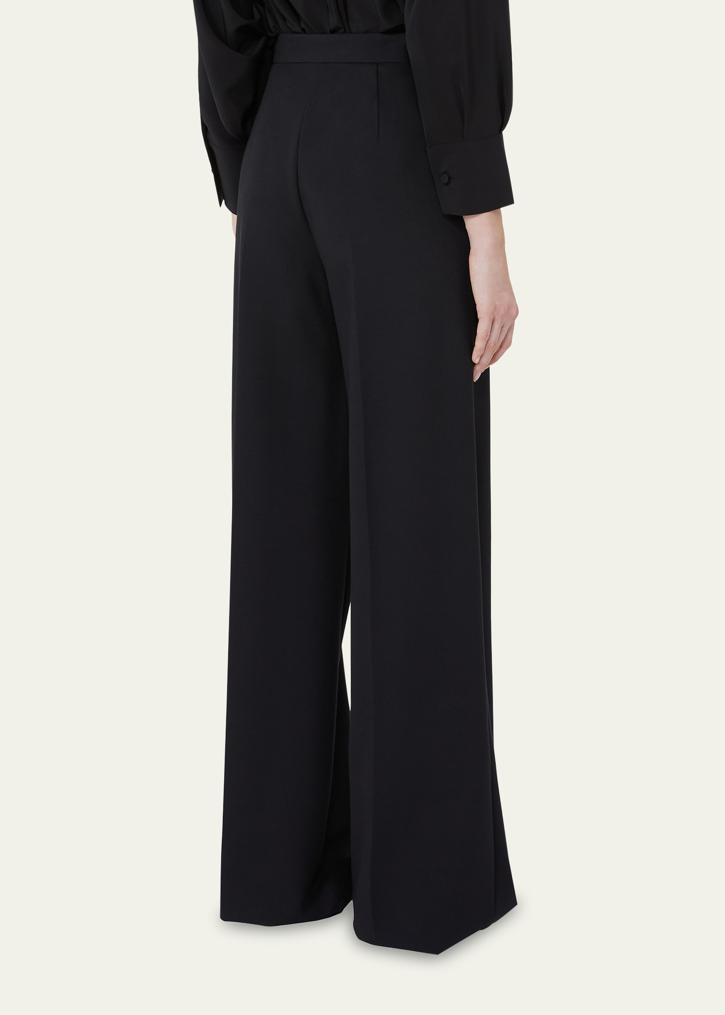 Biada Wide-Leg Crepe Pants - 3