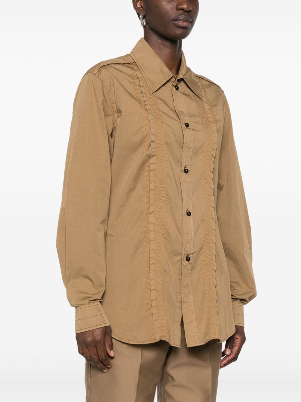 decorative-stitching shirt - 3