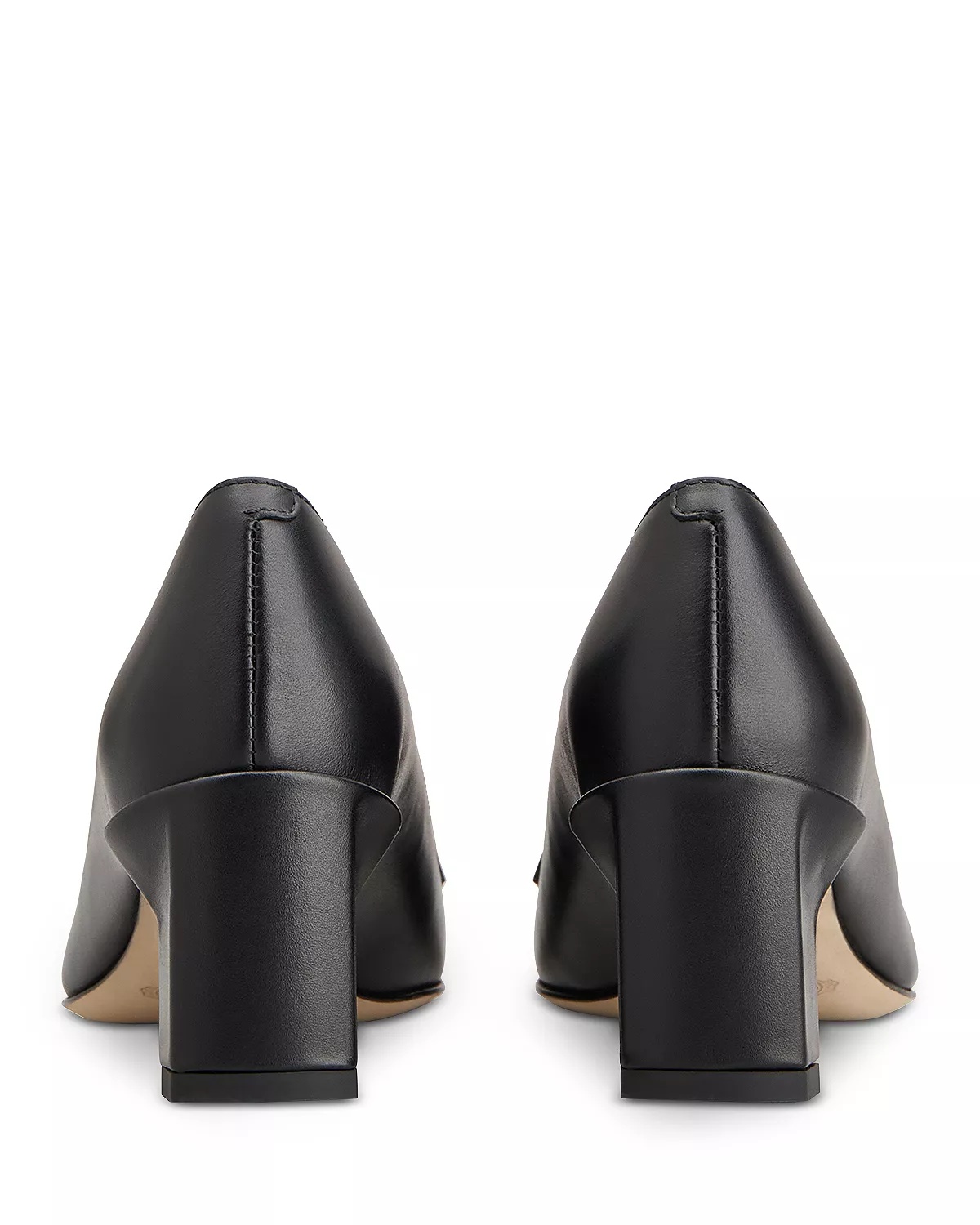 Women's Leather Loafer Pumps - 4