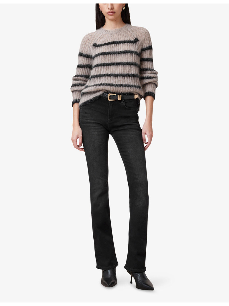 ALLSAINTS Haldan Slim-Fit Boot-Cut Stretch-Denim Jeans outlook