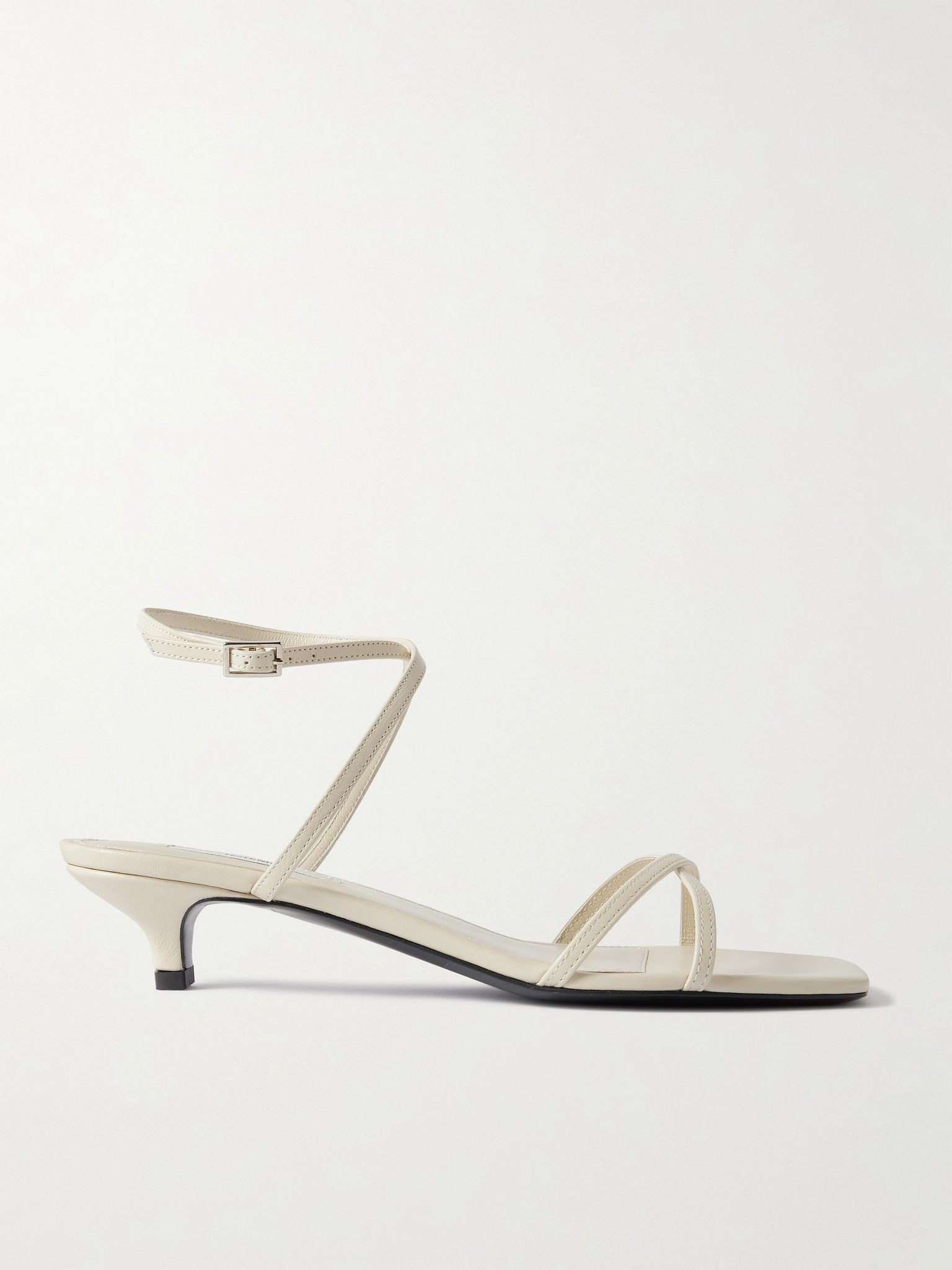 Leather sandals Off-white - 1