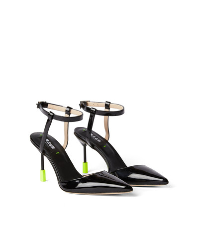 MSGM Patent leather slingback pumps outlook