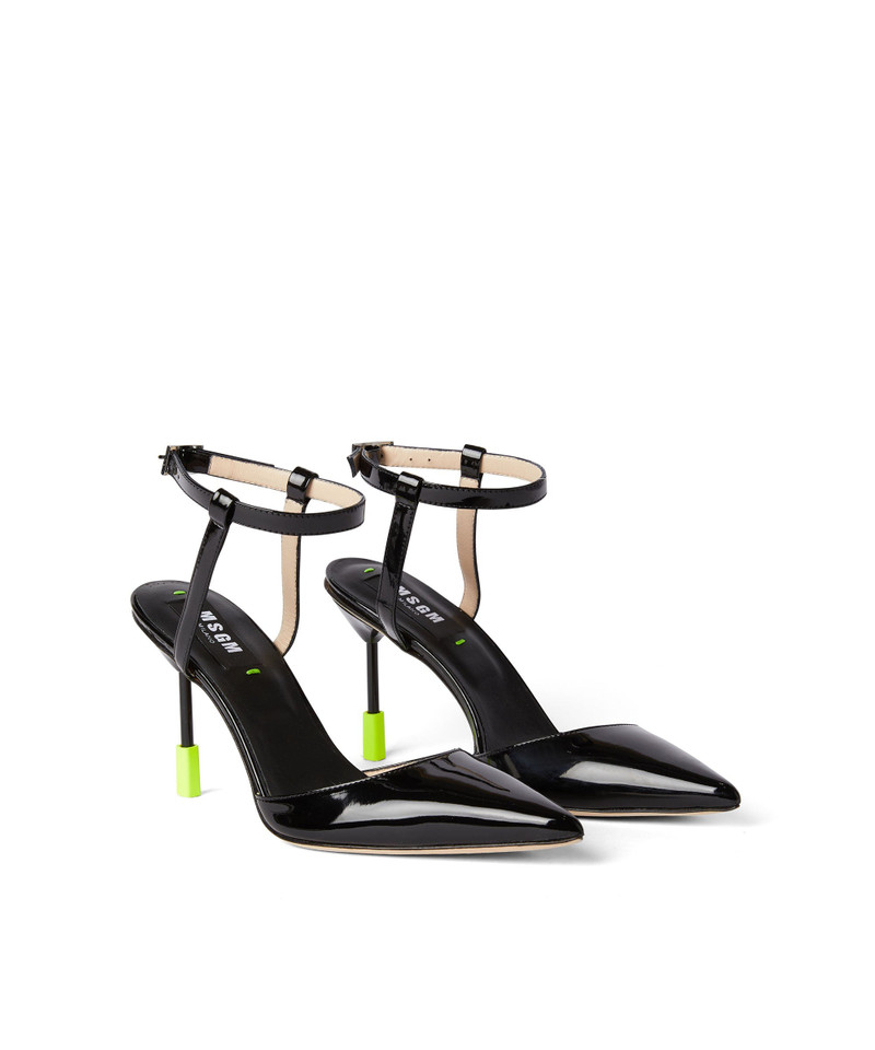 MSGM Patent leather slingback pumps outlook