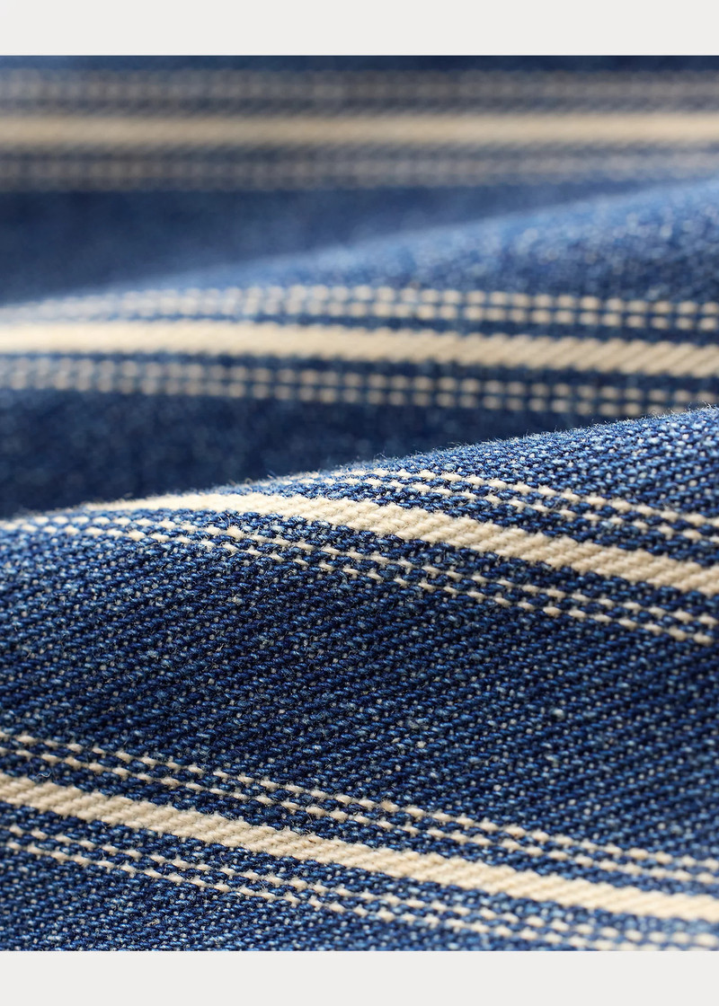 Indigo Striped Denim Pant 5
