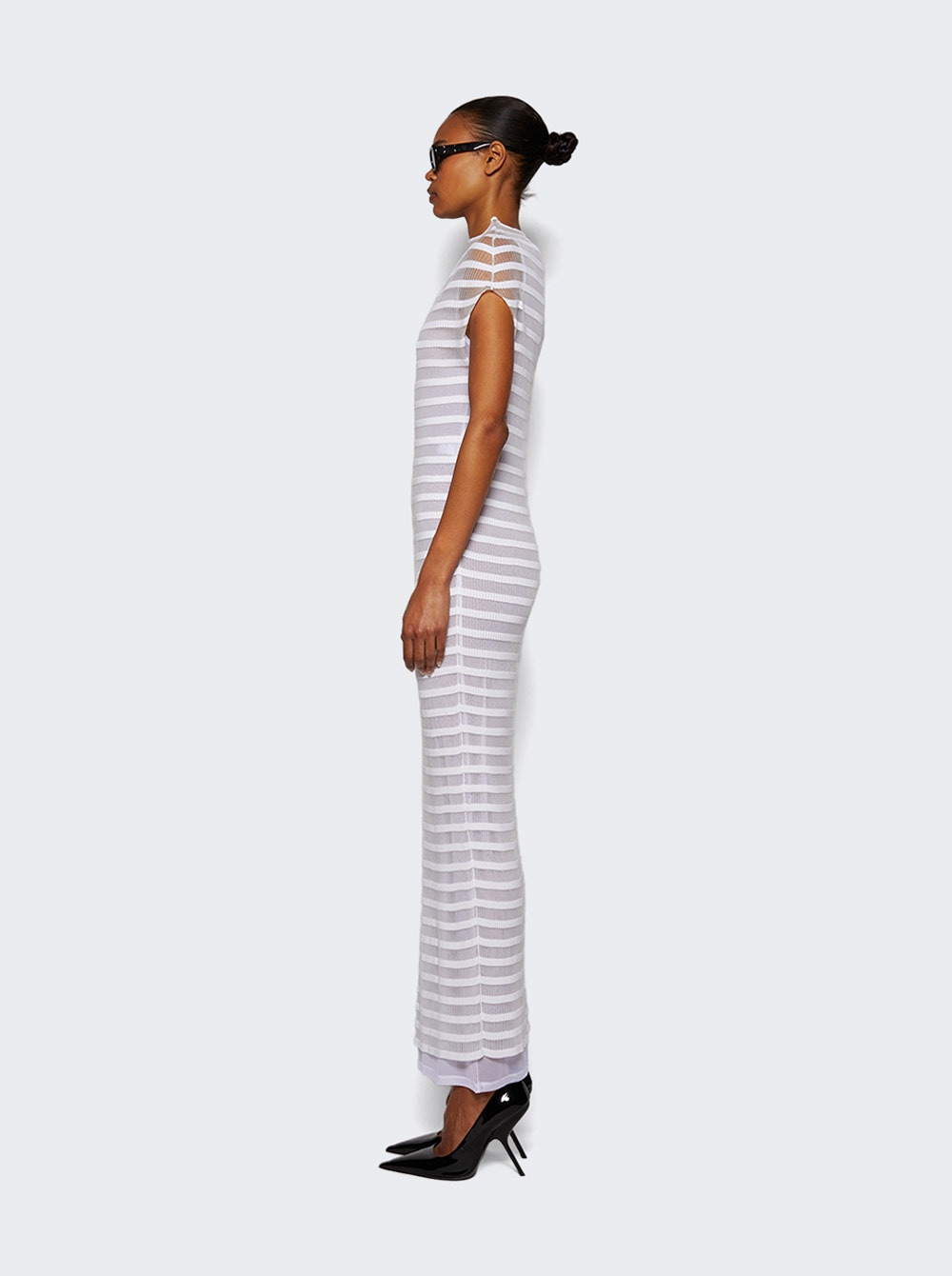 Mariniere Striped Dress White - 3