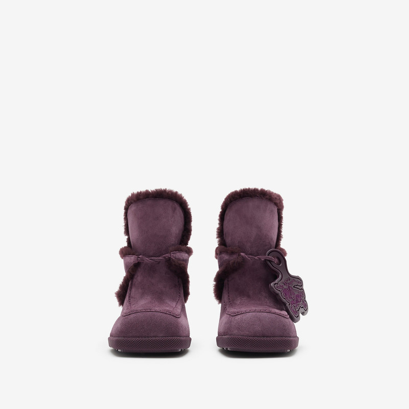 Suede 과 Shearling Highland Mules 3