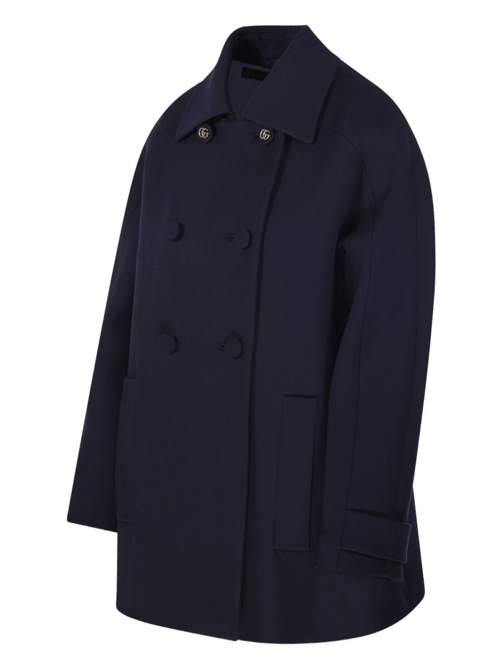 double-breasted buttoned coat - 3