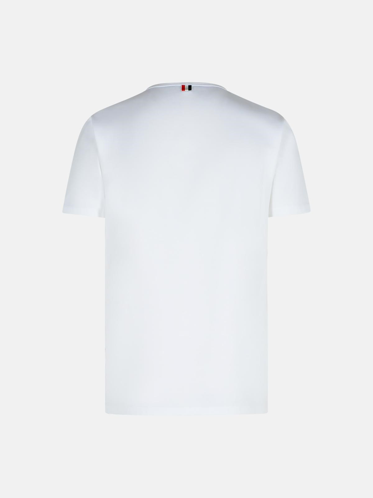 'RWB' WHITE COTTON T-SHIRT - 3