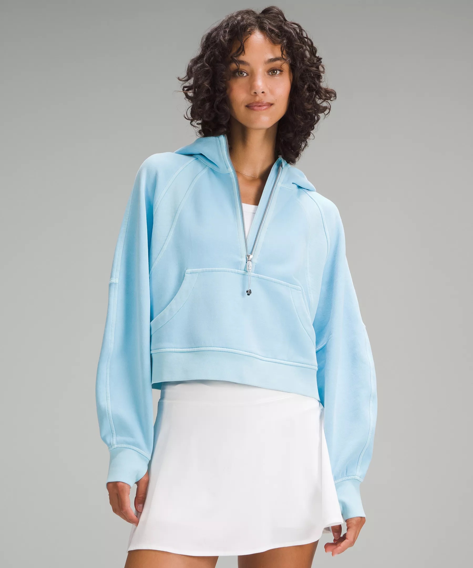 Scuba Oversized Half-Zip Hoodie - 1