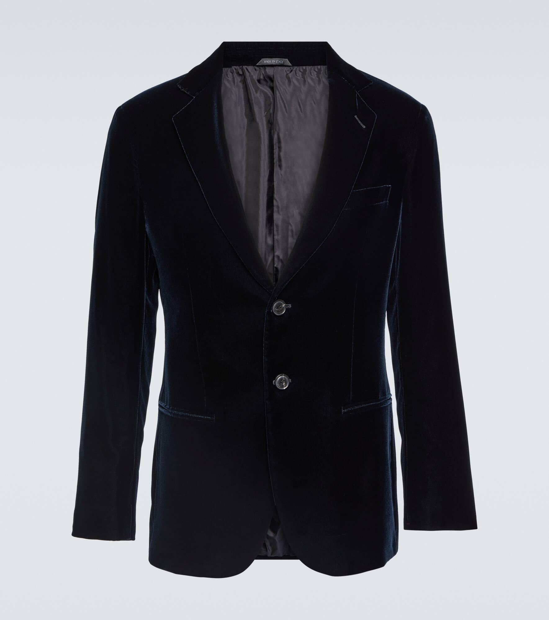 Velvet tuxedo jacket - 1