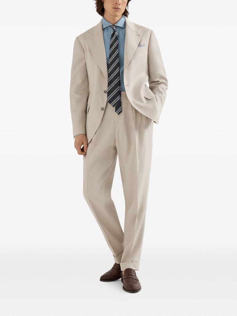 Brunello Cucinelli double-pleats trousers outlook