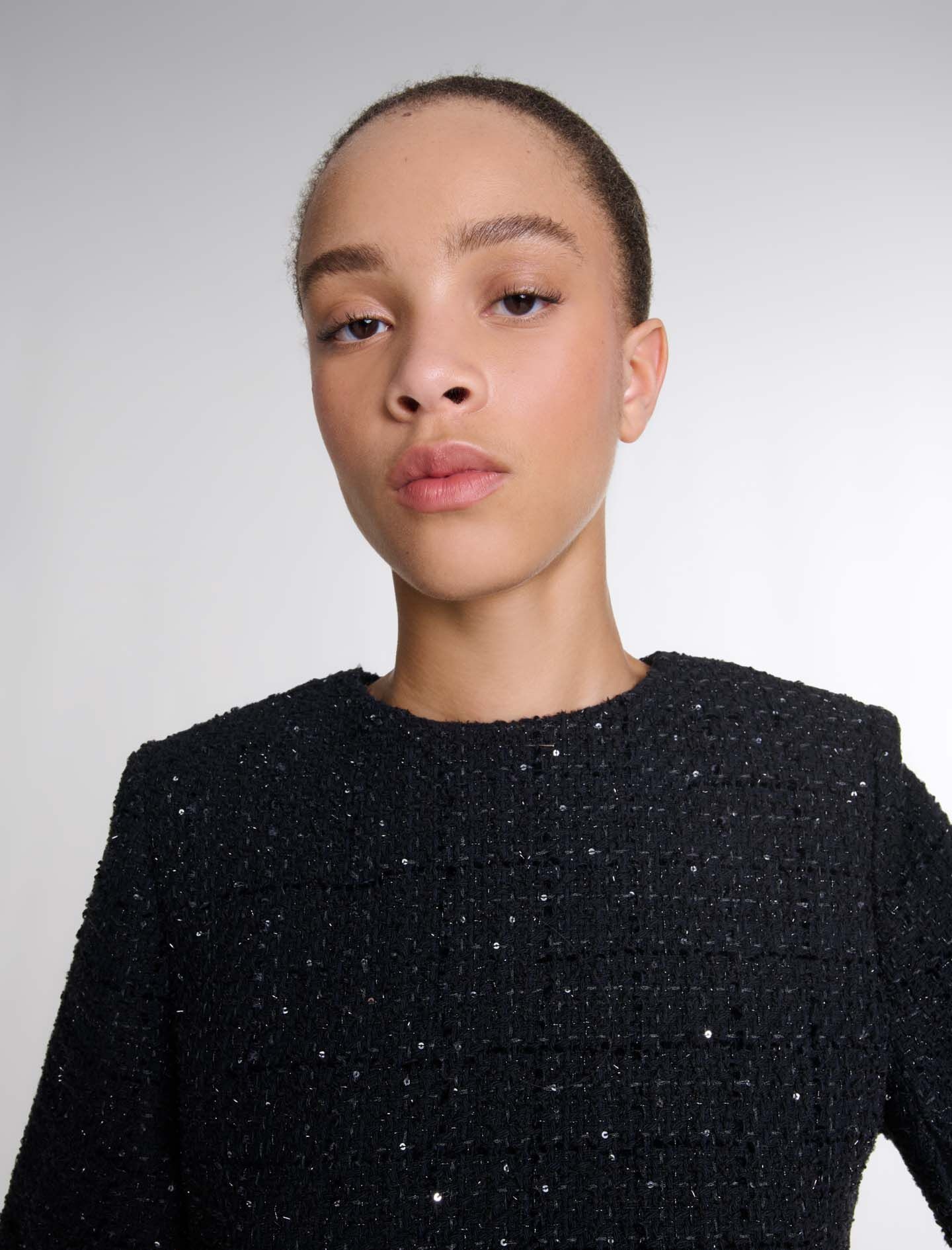 Tweed 2-in-1 short dress - 7