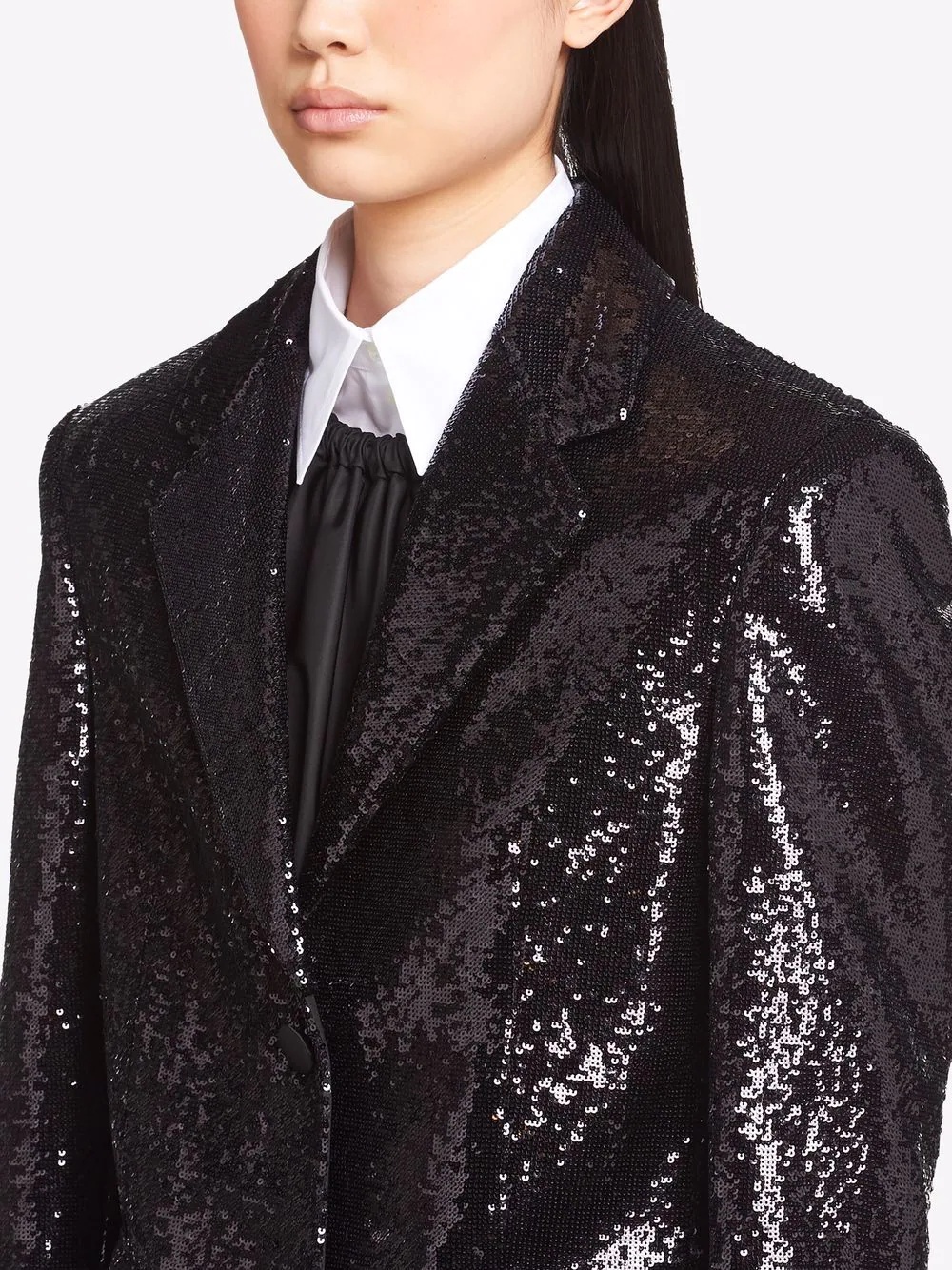 sequin-embellished blazer - 5