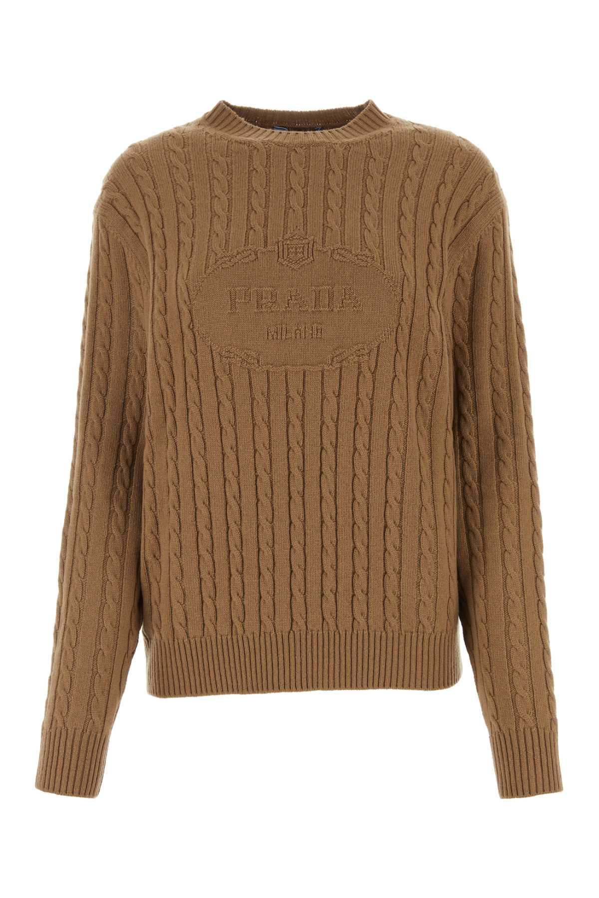 Prada Women Biscuit Cashmere Sweater - 1