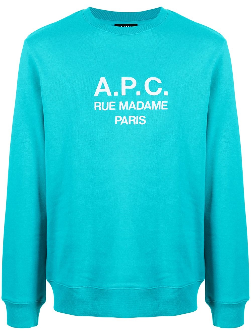 logo-print cotton sweatshirt - 1