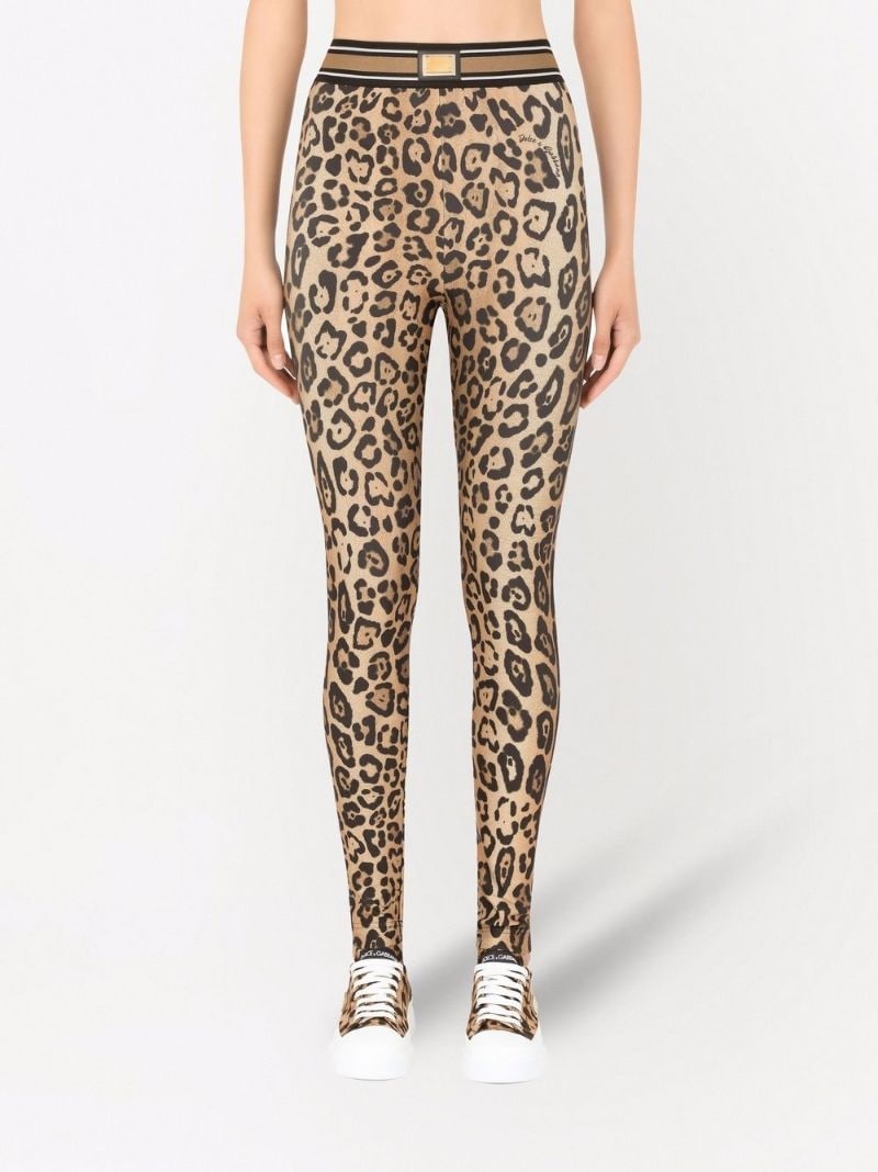 leopard-print leggings - 3