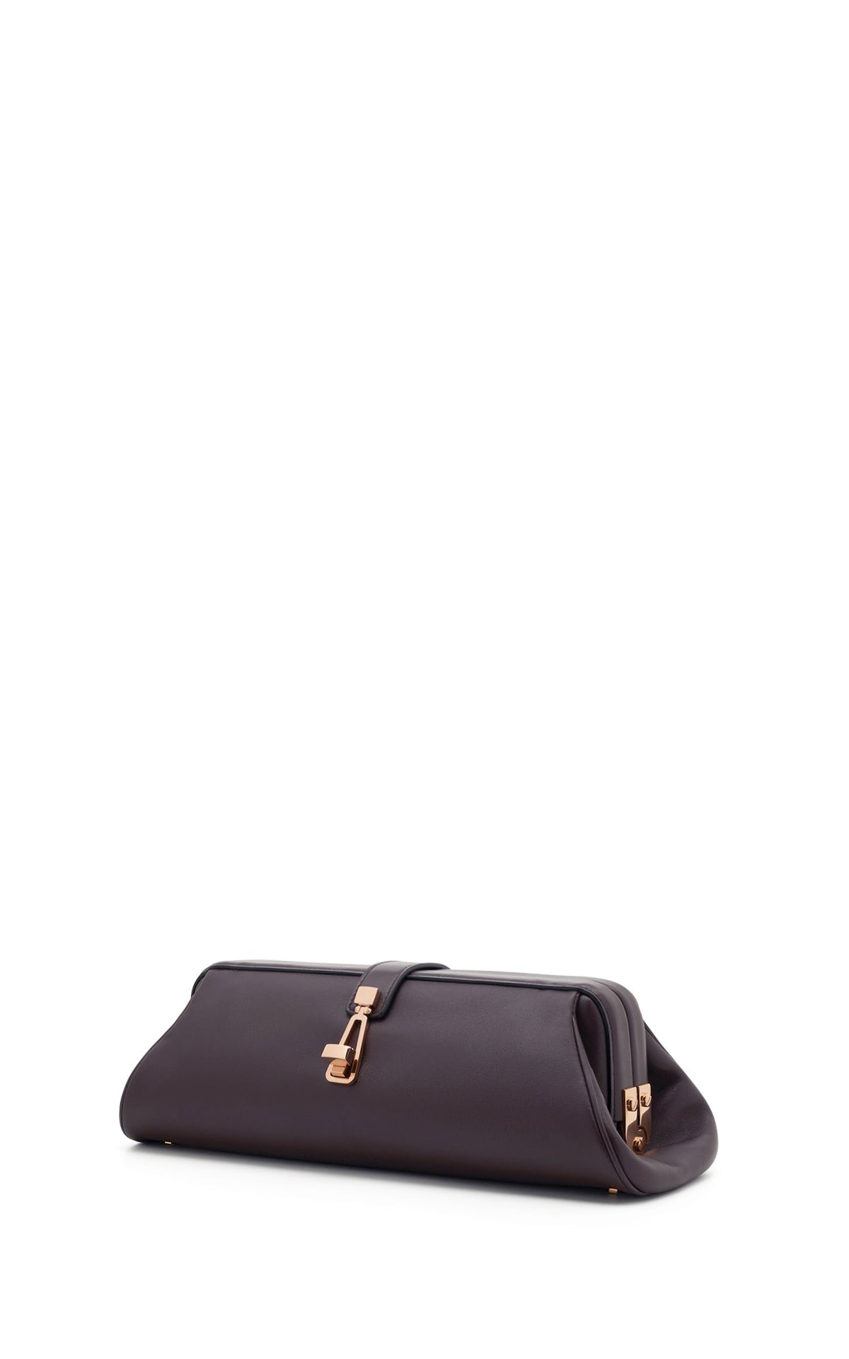 Paola Clutch in Bordeaux Nappa Leather - 4