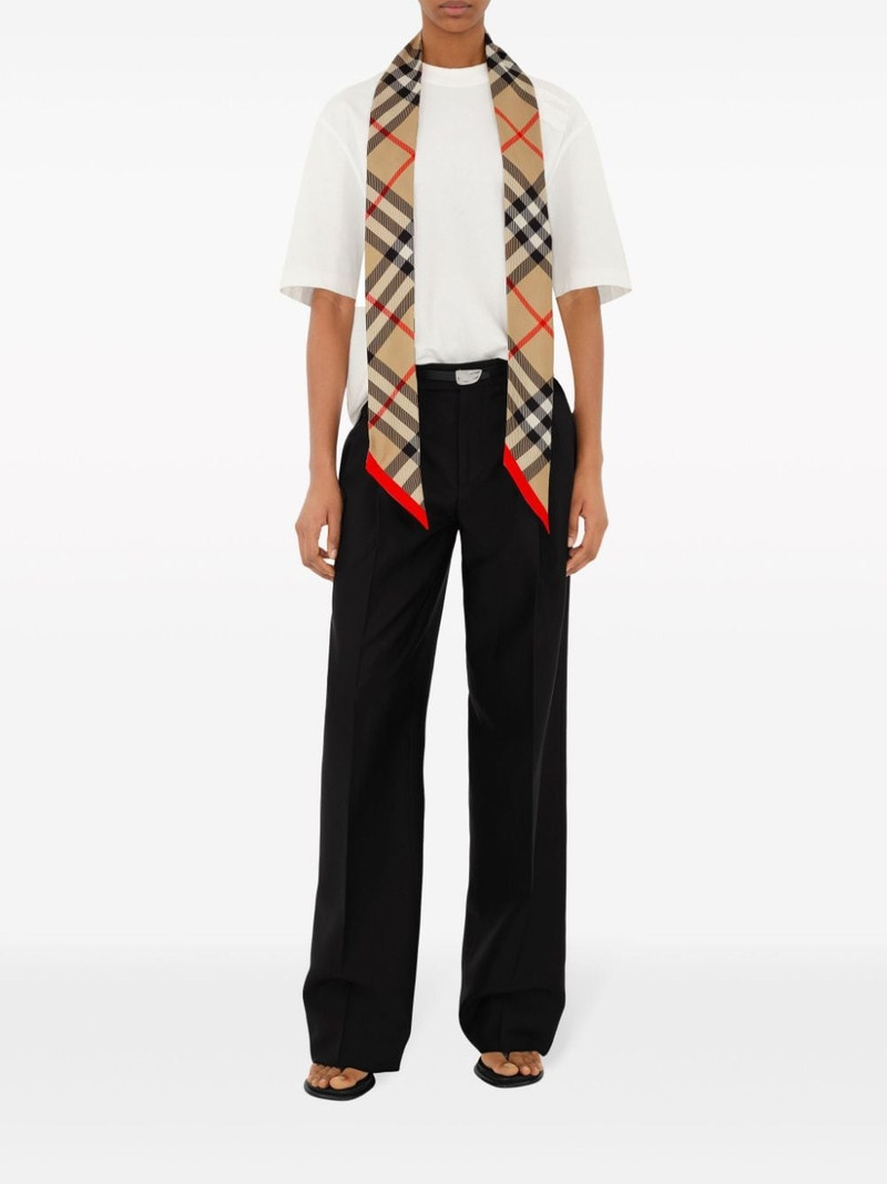 House Check silk scarf 4