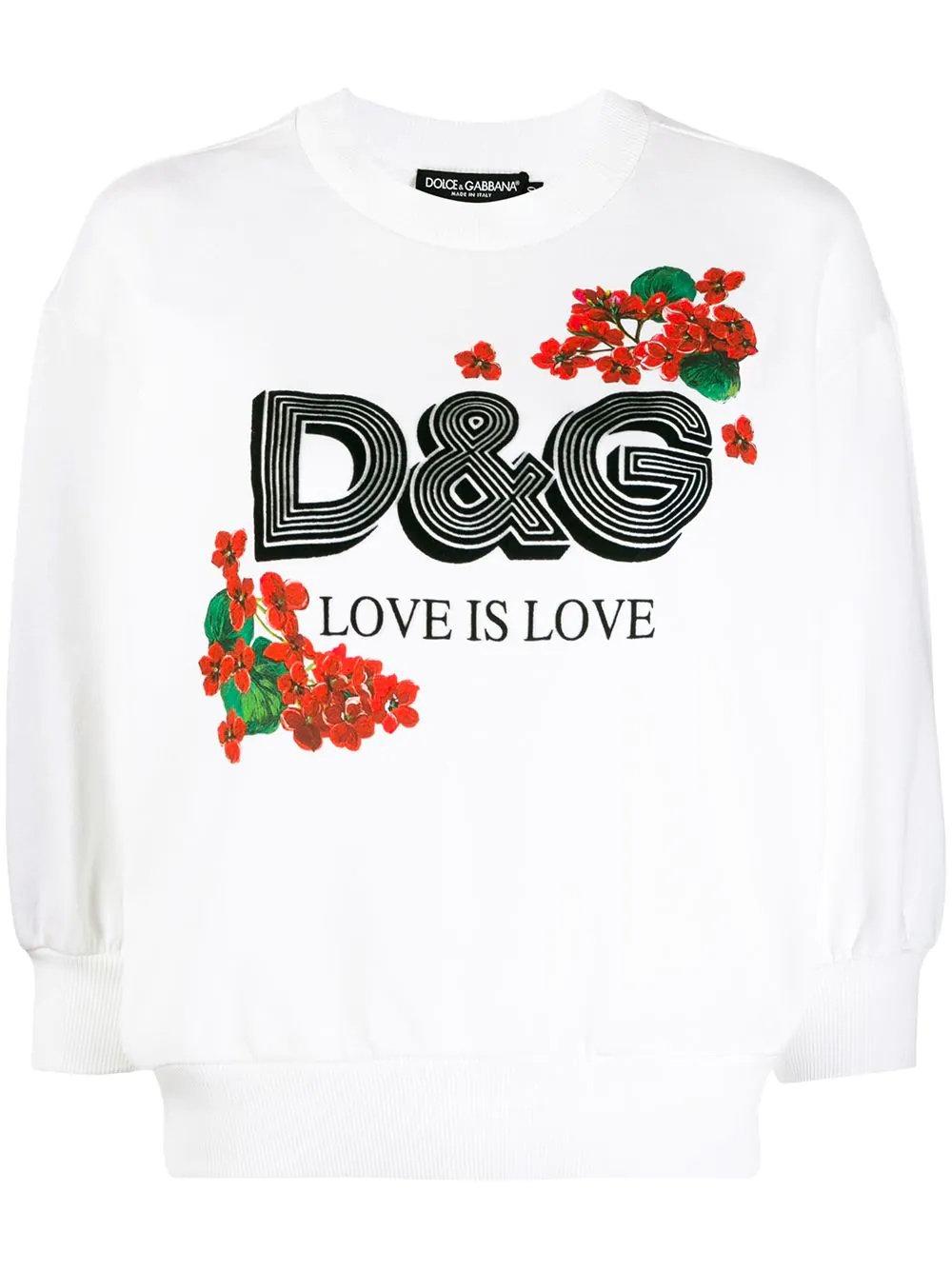 Love printed sweatshirt - 1