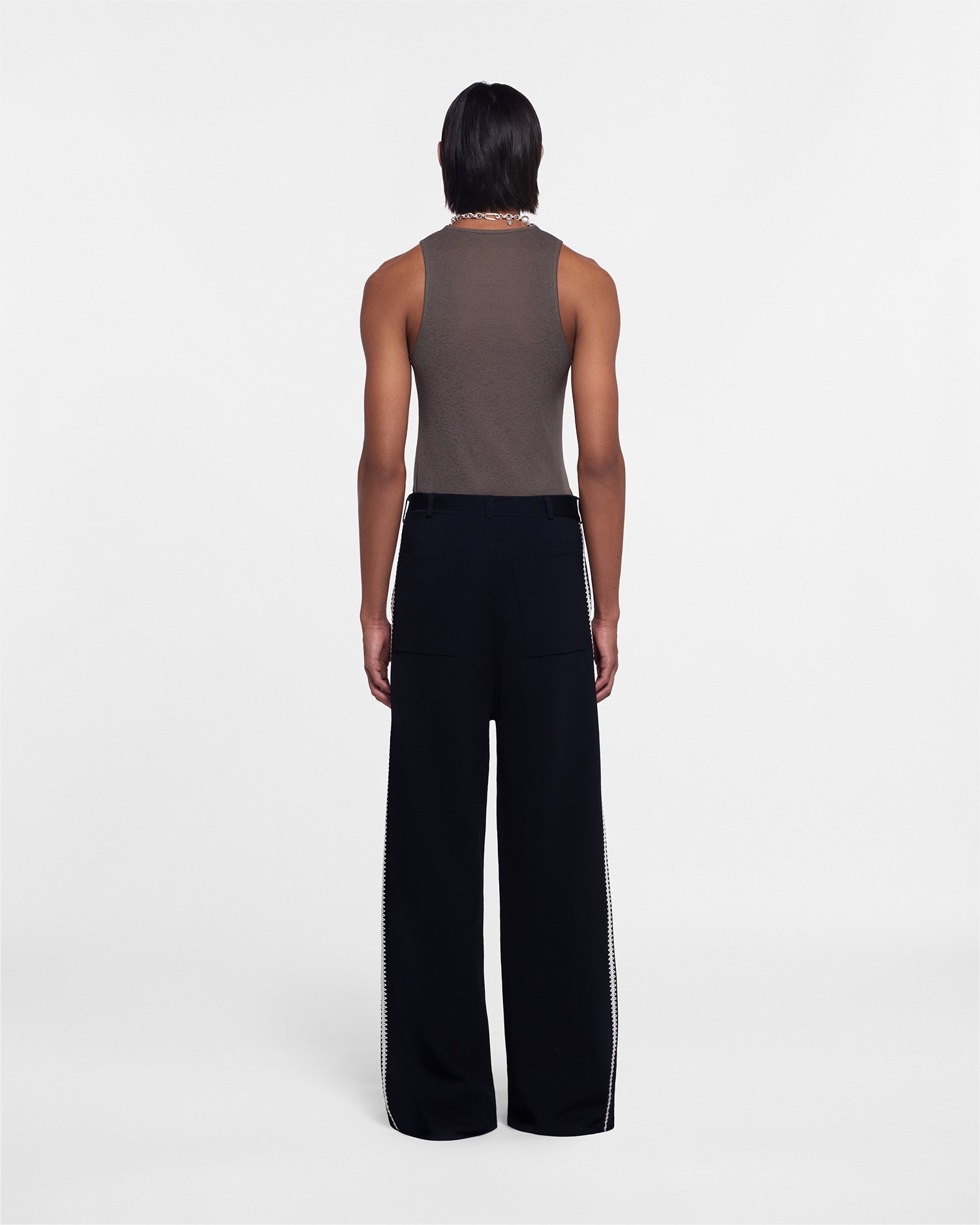 Crocheted Straight-Leg Pants - 3