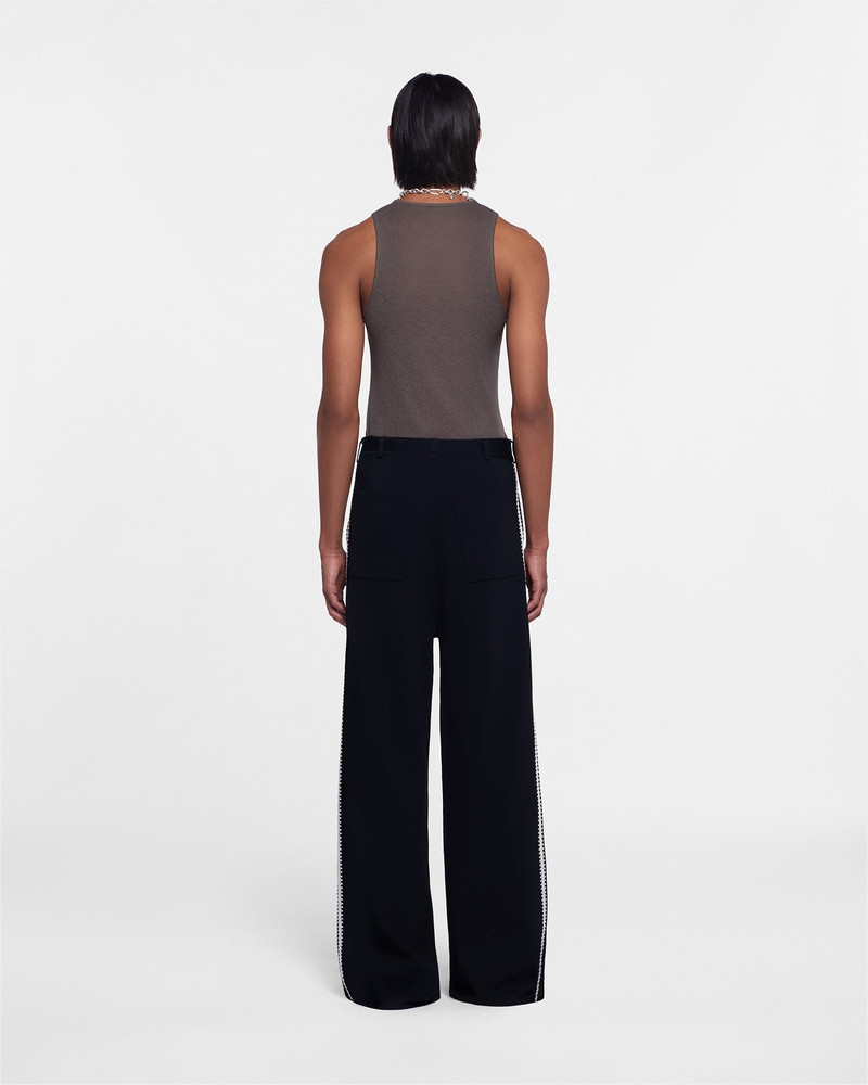 Crocheted Straight-Leg Pants 3