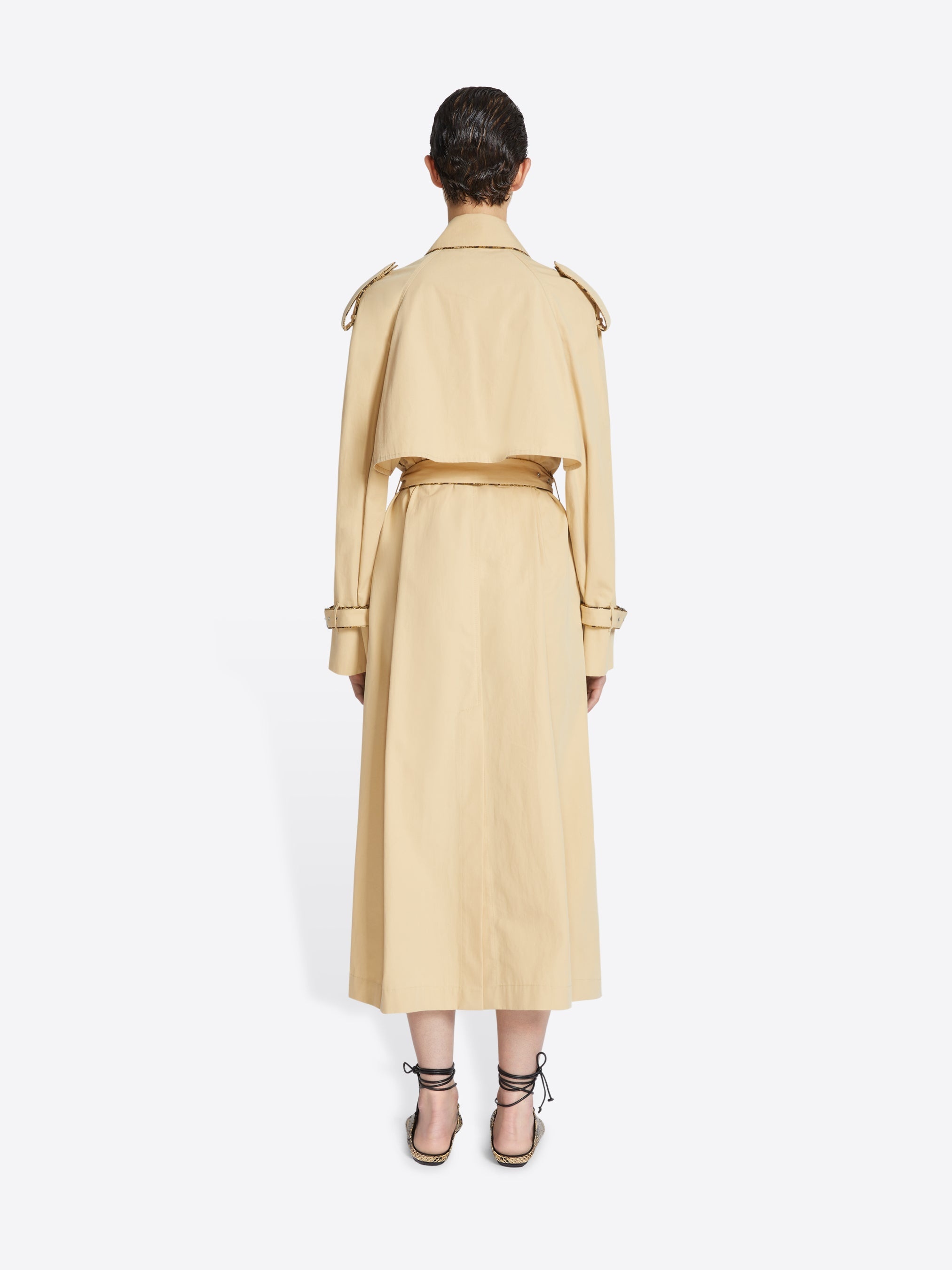 ジャケット・アウター DRIES VAN NOTEN FW1999 Belted Coat DRIES VAN NOTEN Belted sequin-embellished cotton-blend terry