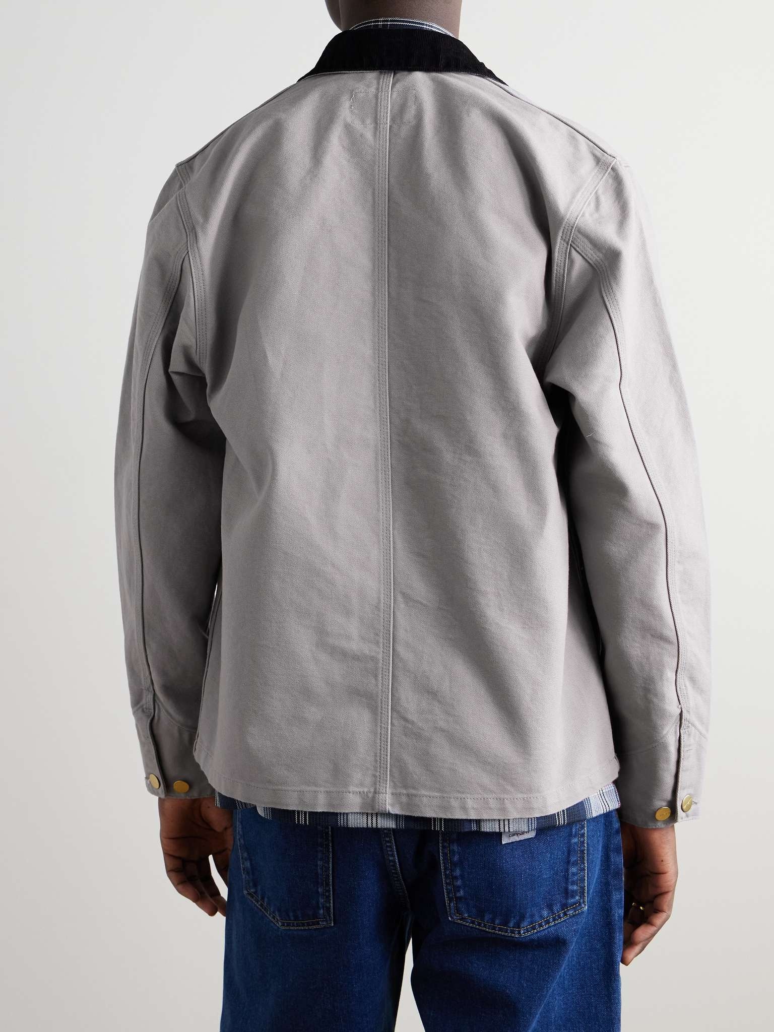 Michigan Corduroy-Trimmed Organic Cotton-Canvas Chore Jacket - 3