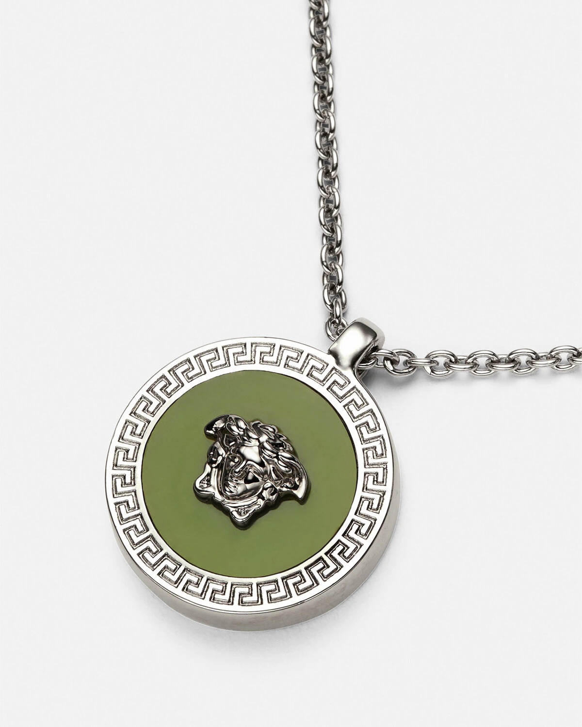 Enamel Medusa Necklace - 2