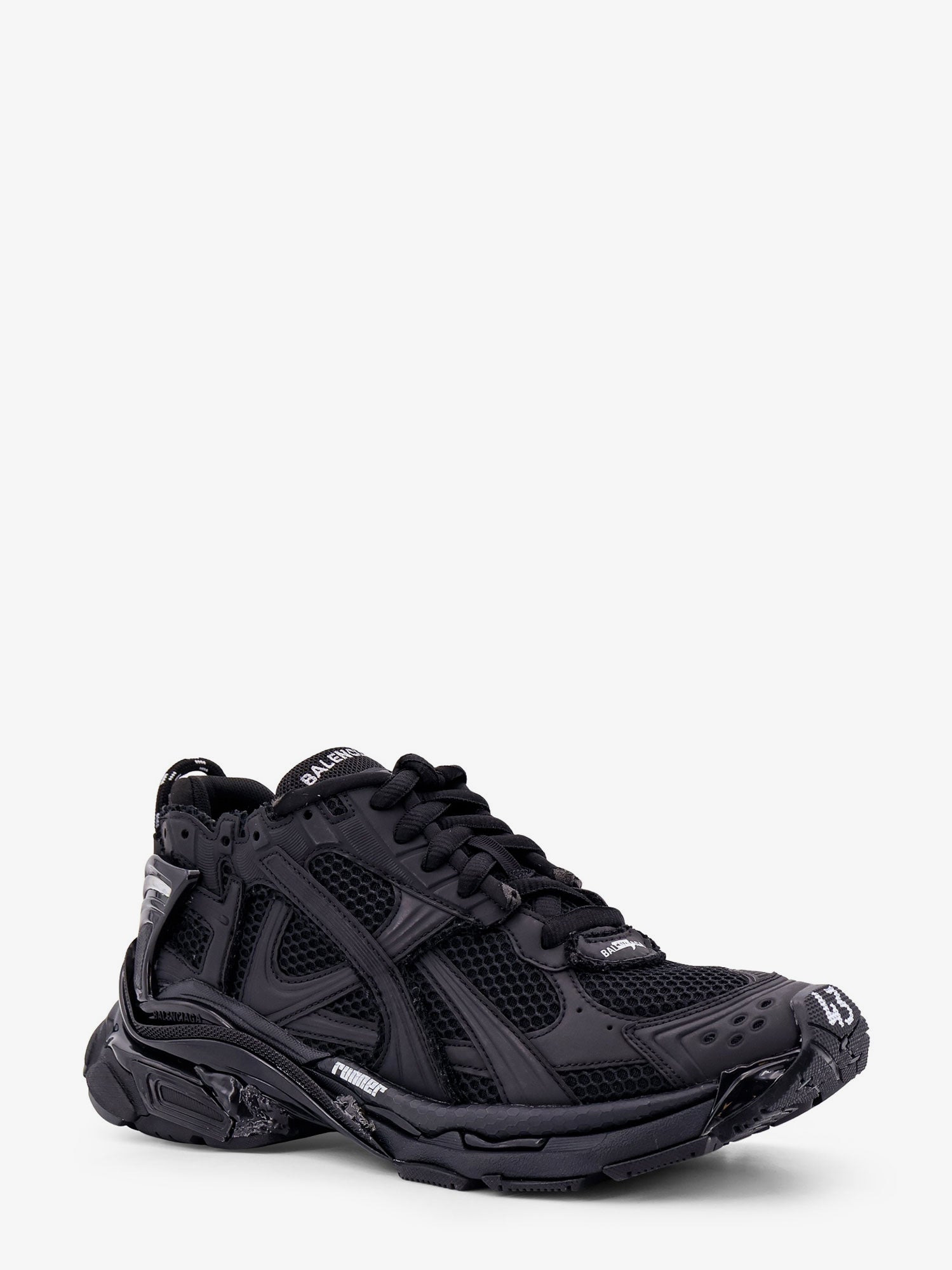 Balenciaga Runner Mesh And Leather Sneakers - 2