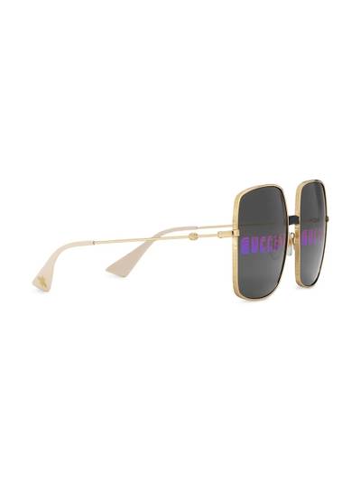 GUCCI rectangular-frame sunglasses outlook