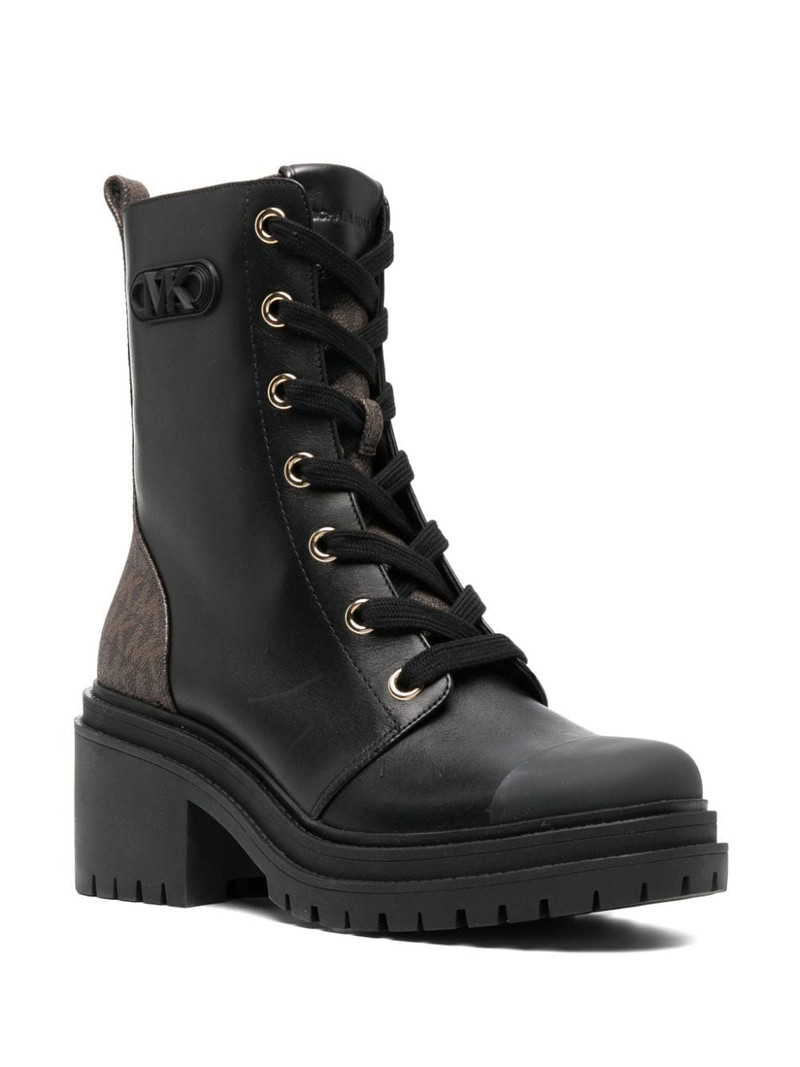 MICHAEL KORS Hanley 75mm leather combat boots outlook
