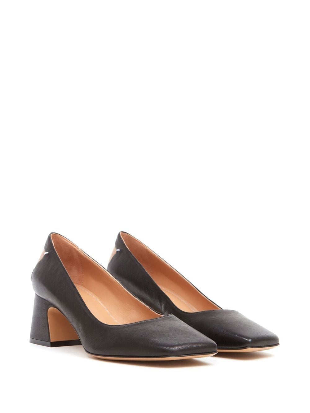 Décortiqué square-toe pumps - 2