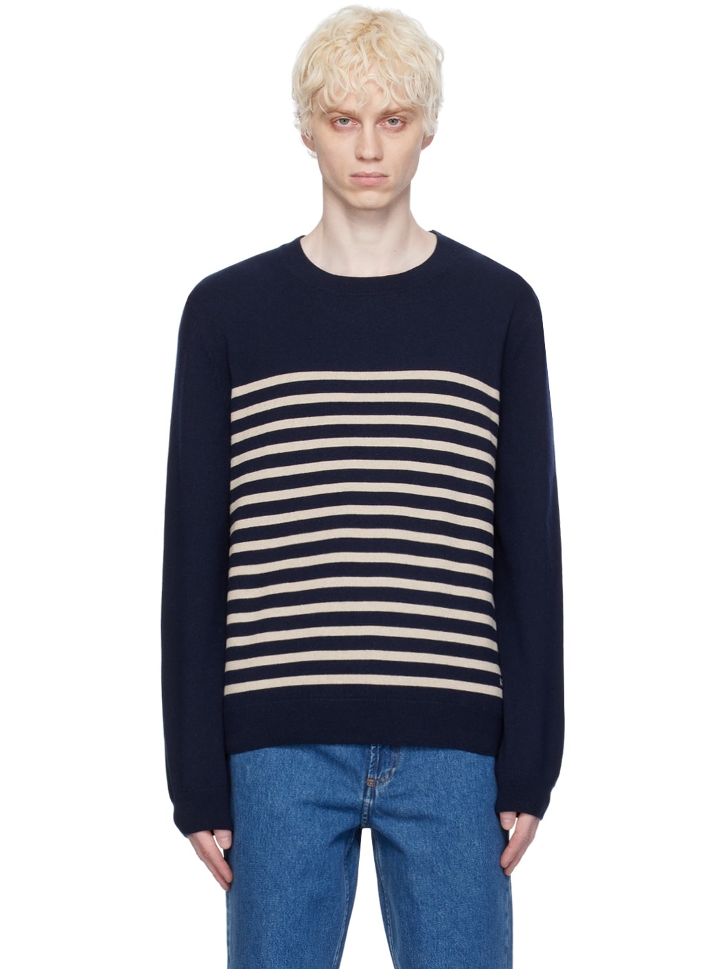 Navy Matthew Sweater - 1