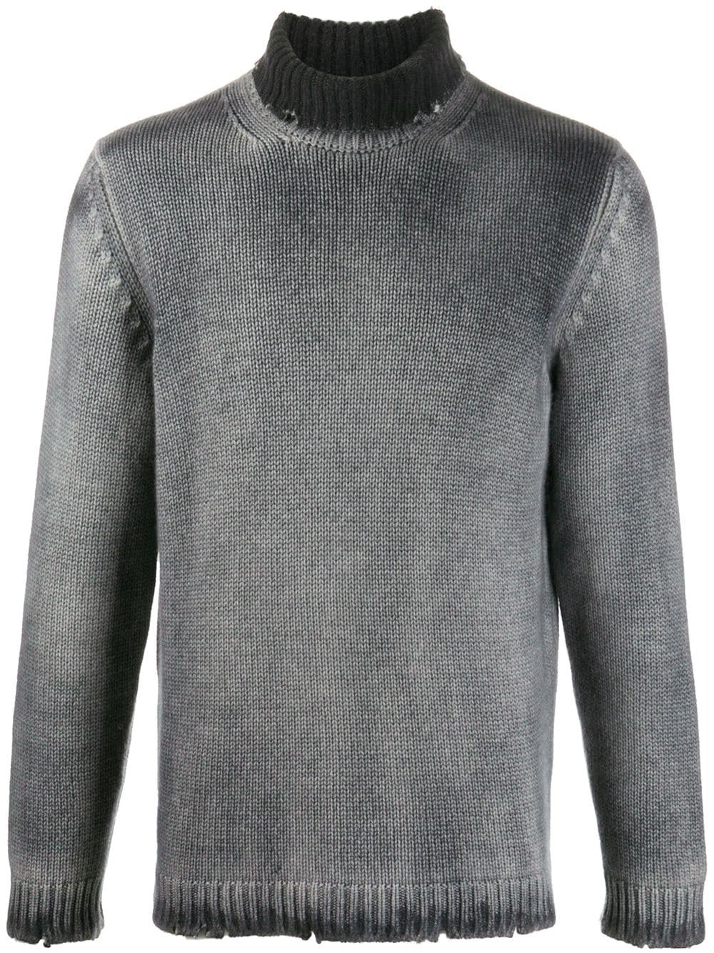 light-wash roll neck jumper - 1